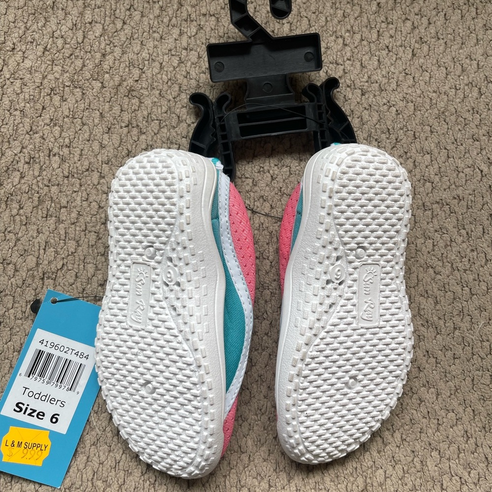 Pink and Blue Kids Water Shoes - Picture 2 of 2